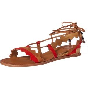 Dolce Vida Jinny Tassel Lace-Up Sandals